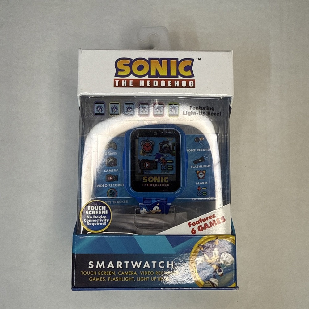 Boys' Sonic the Hedgehog Light Up Interactive Watch - Blue